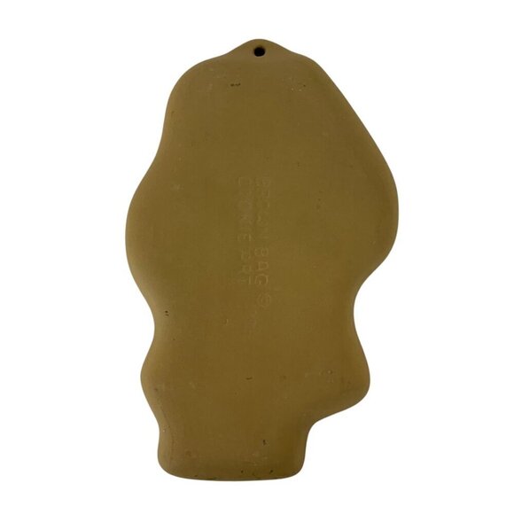 Vintage Brown Bag Cookie Art Santa Claus Cookie Mold 1985 Holiday Baking - Picture 2 of 3